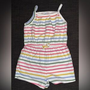 Old Navy Rainbow Stripe Romper 12-18 month Baby Summer girl Excellent Condition